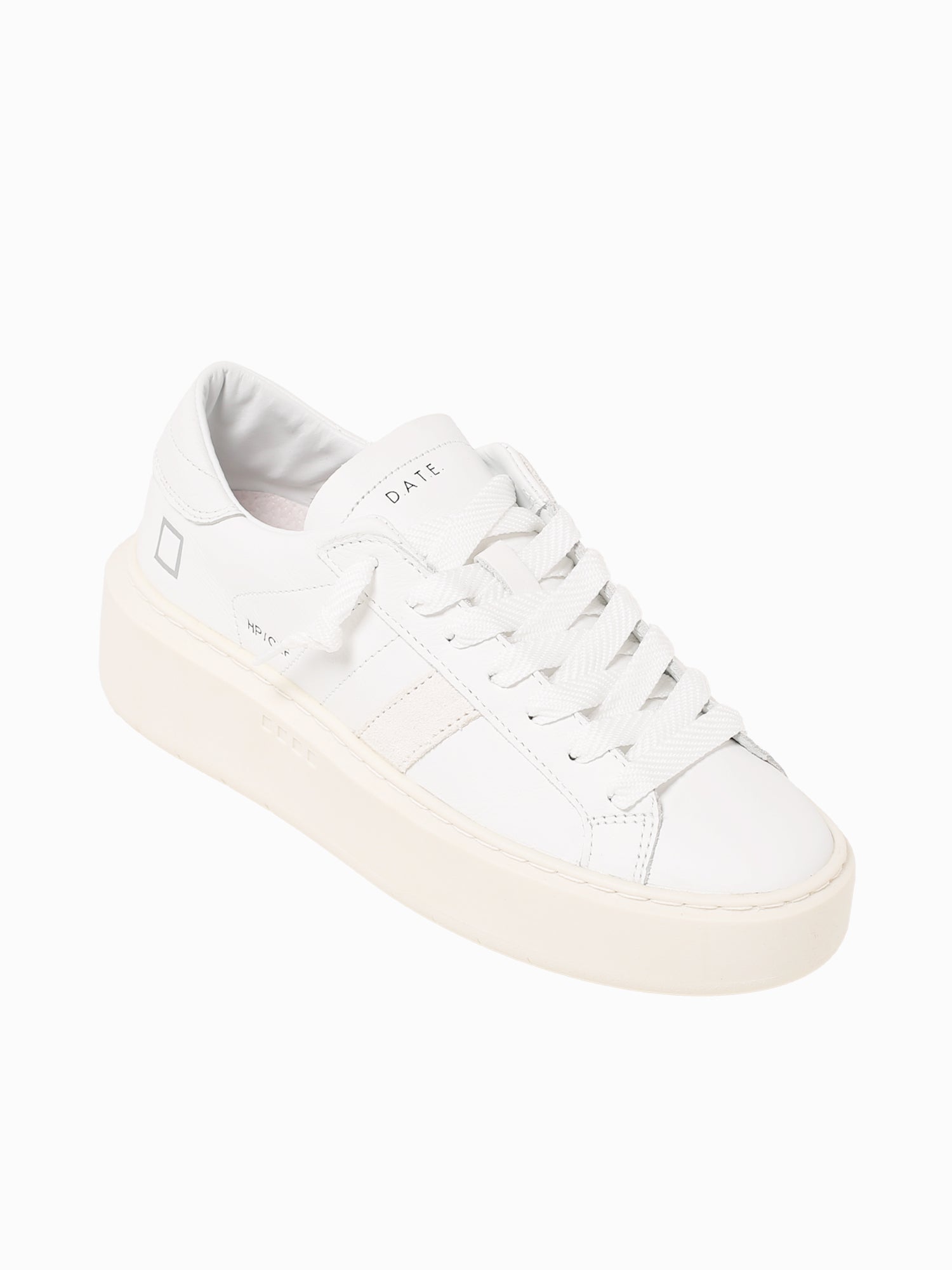 Hill Low Platform White Leather White / 36 / M