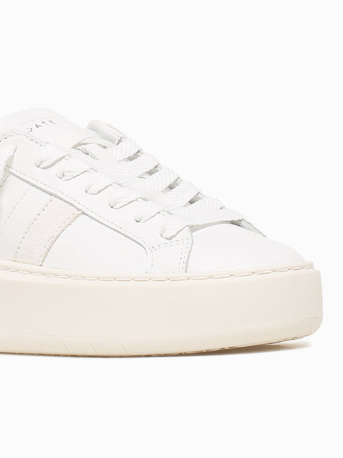 Hill Low Platform White Leather White / 36 / M