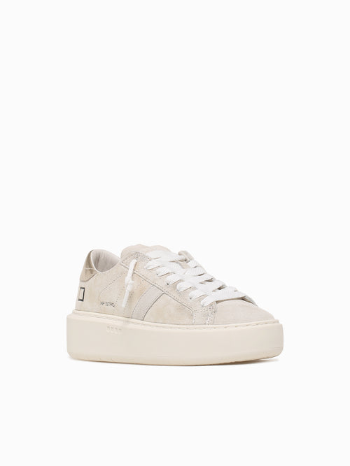 Hill Low Platform Platinum Leather Platinum / 36 / M
