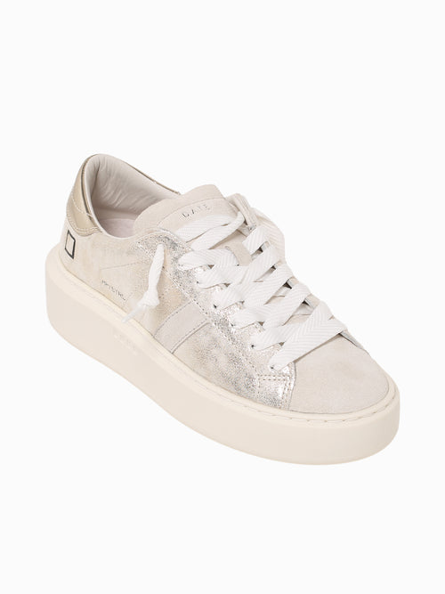 Hill Low Platform Platinum Leather Platinum / 36 / M