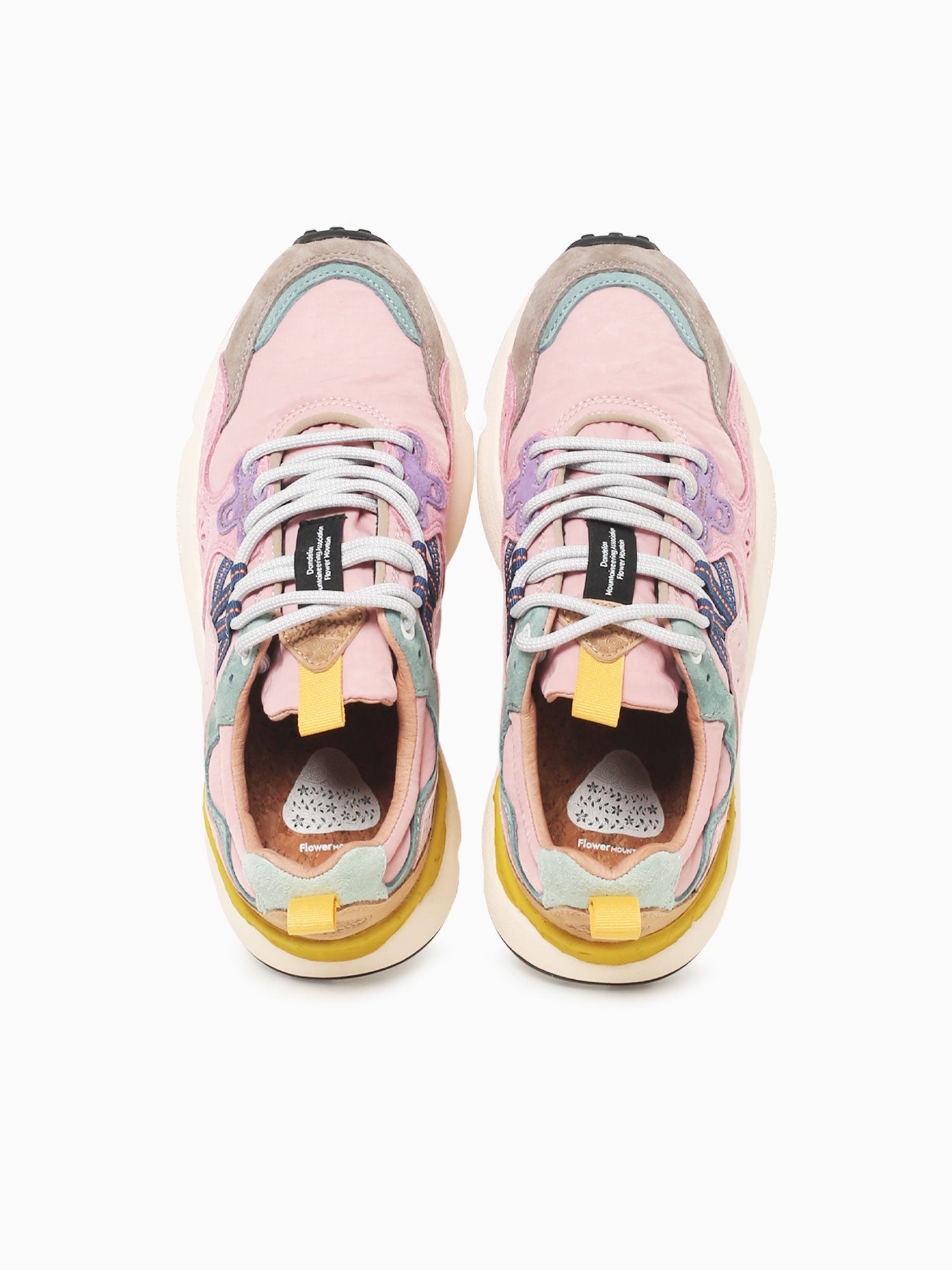 Yamano 3 Woman Grey Pink suede Nylon Grey Multi / 36 / M