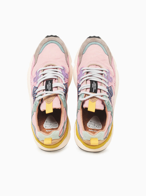 Yamano 3 Woman Grey Pink suede Nylon Grey Multi / 36 / M