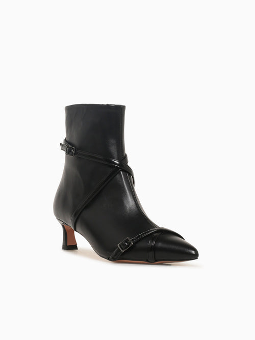 596 Nero Leather Black / 36 / M