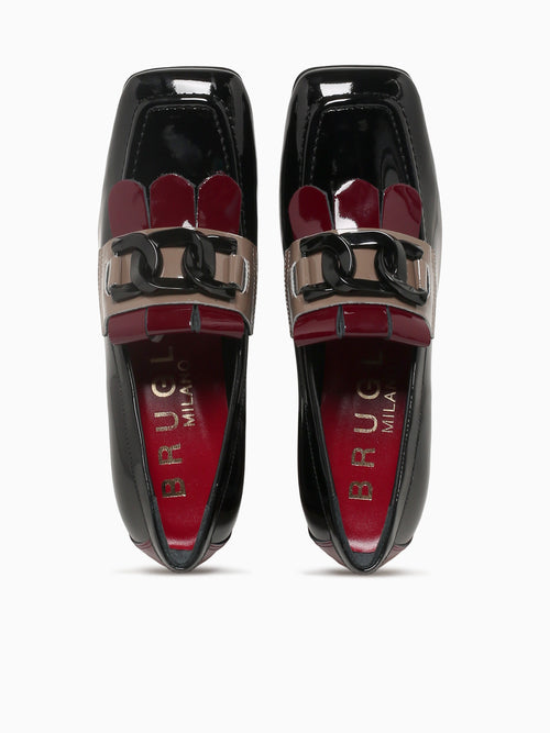 9306 Nero Bordo Taupe vernice Black / 36 / M