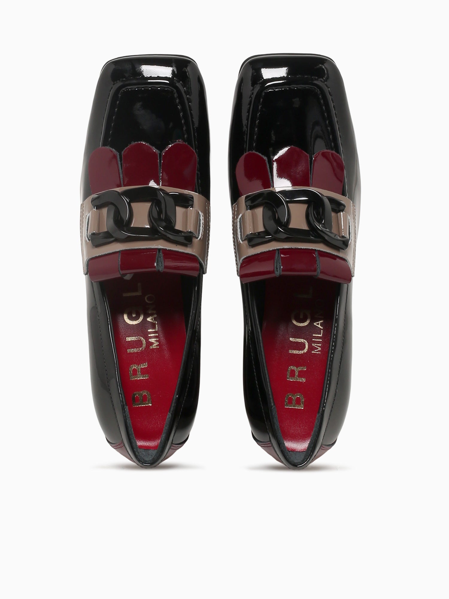 9306 Nero Bordo Taupe vernice Black / 36 / M