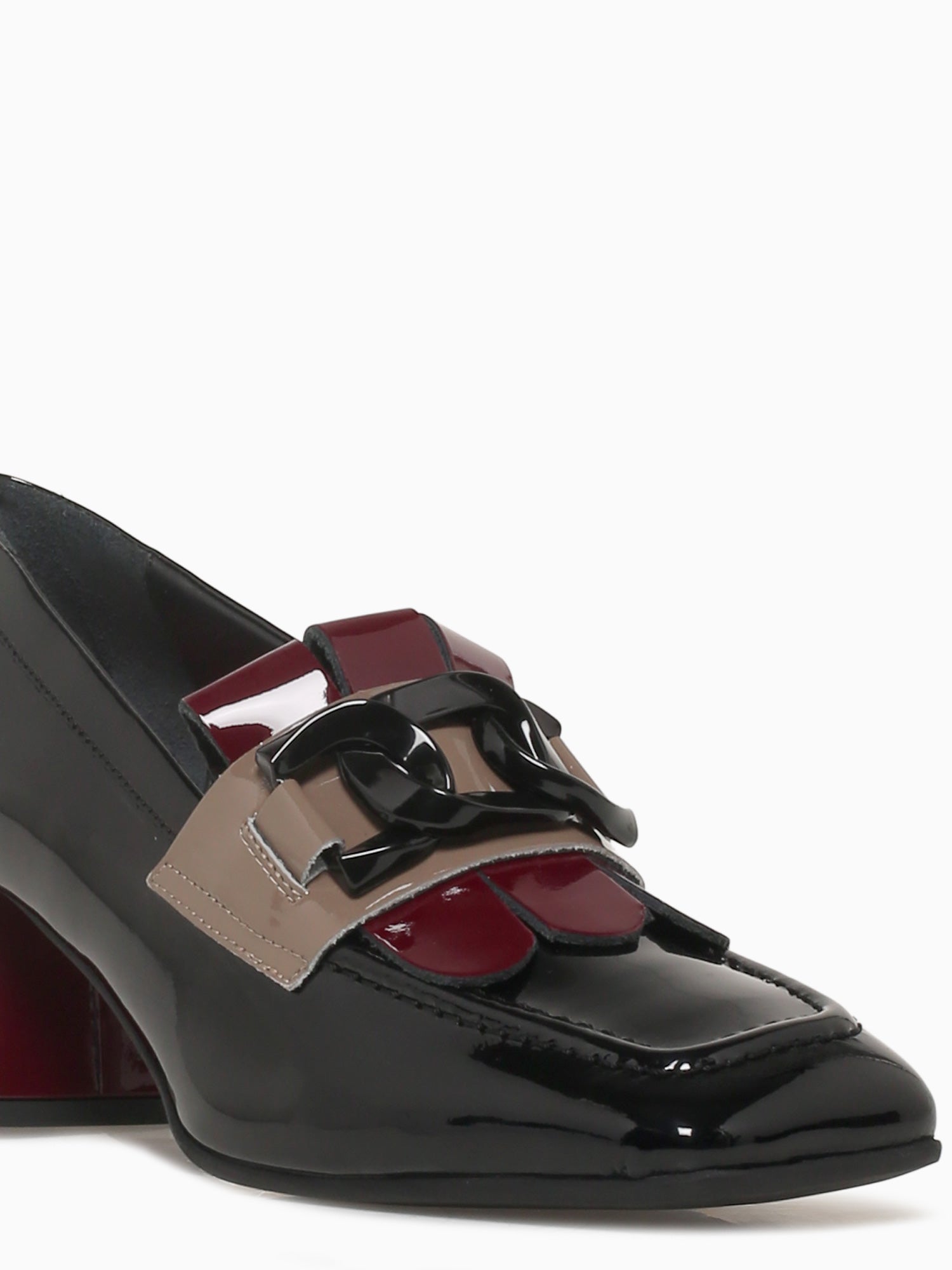 9306 Nero Bordo Taupe vernice Black / 36 / M