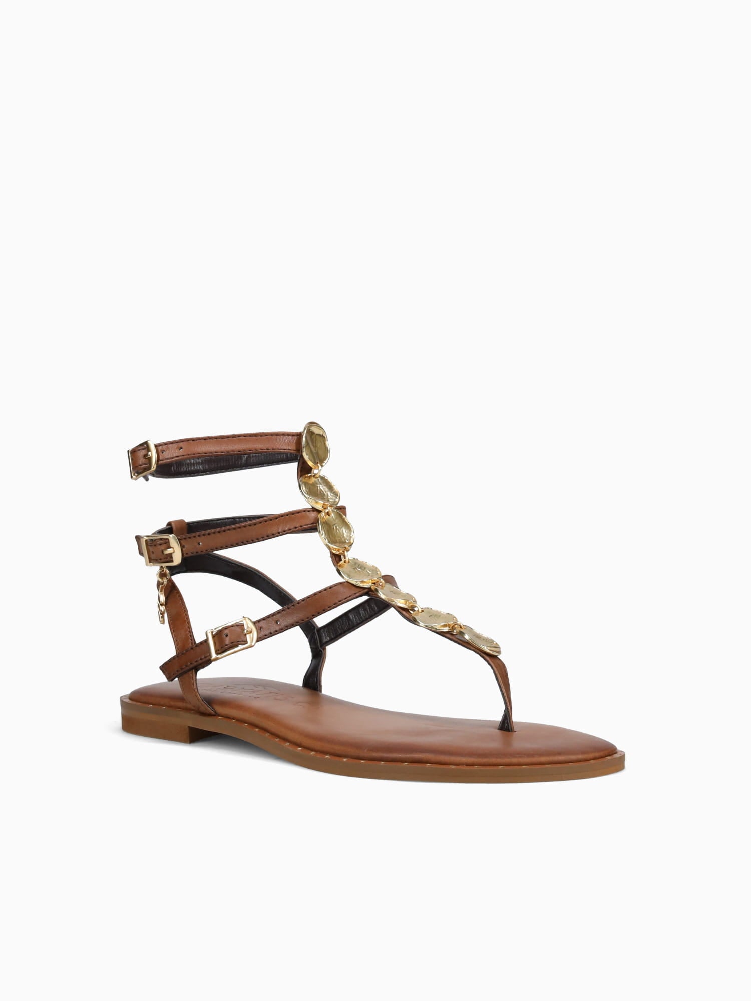 621007 Browngold Leather Brown / 36 / M