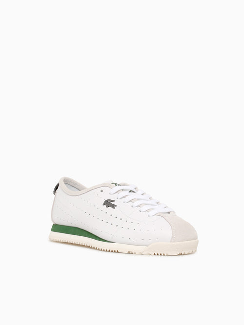 Club Low Wht Dk grn leather White / 5 / M