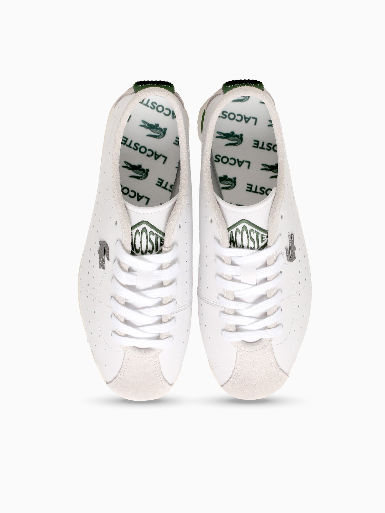 Club Low Wht Dk grn leather White / 5 / M