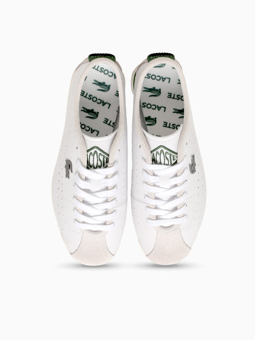 Club Low Wht Dk grn leather White / 5 / M