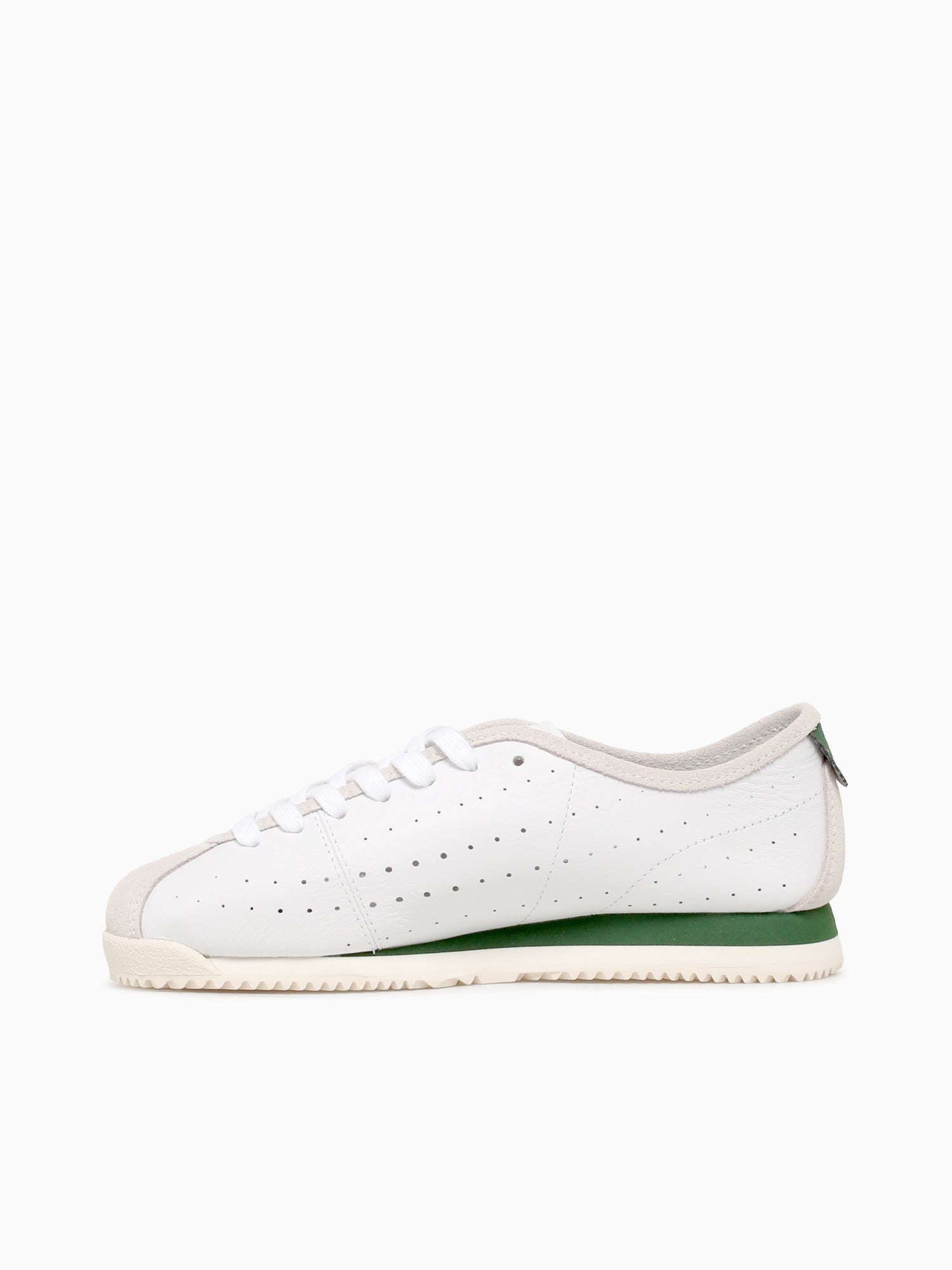 Club Low Wht Dk grn leather White / 5 / M