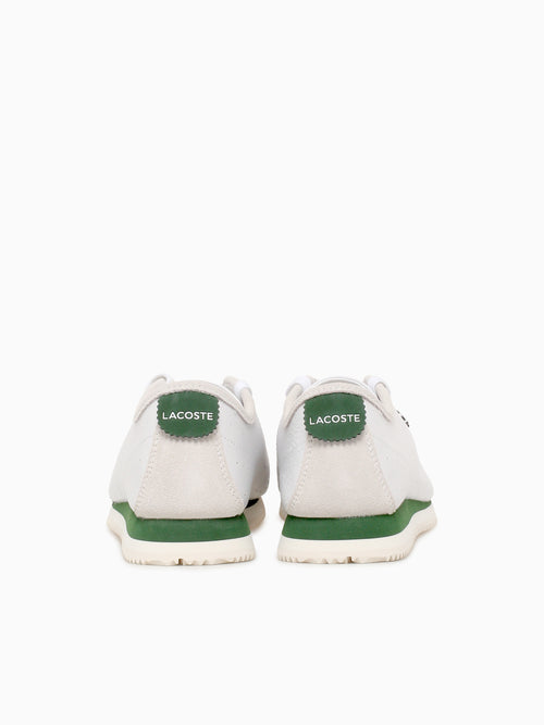 Club Low Wht Dk grn leather White / 5 / M