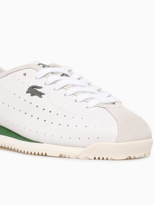 Club Low Wht Dk grn leather White / 5 / M