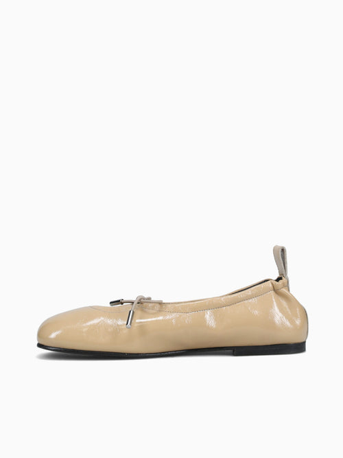 Rosalind Onix Beige Leather Beige / 36 / M