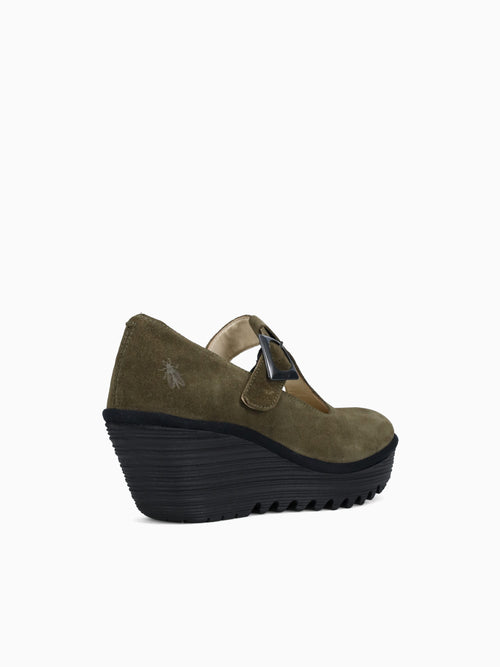Yald598fly Aspen Green Suede Dark Green / 36 / M