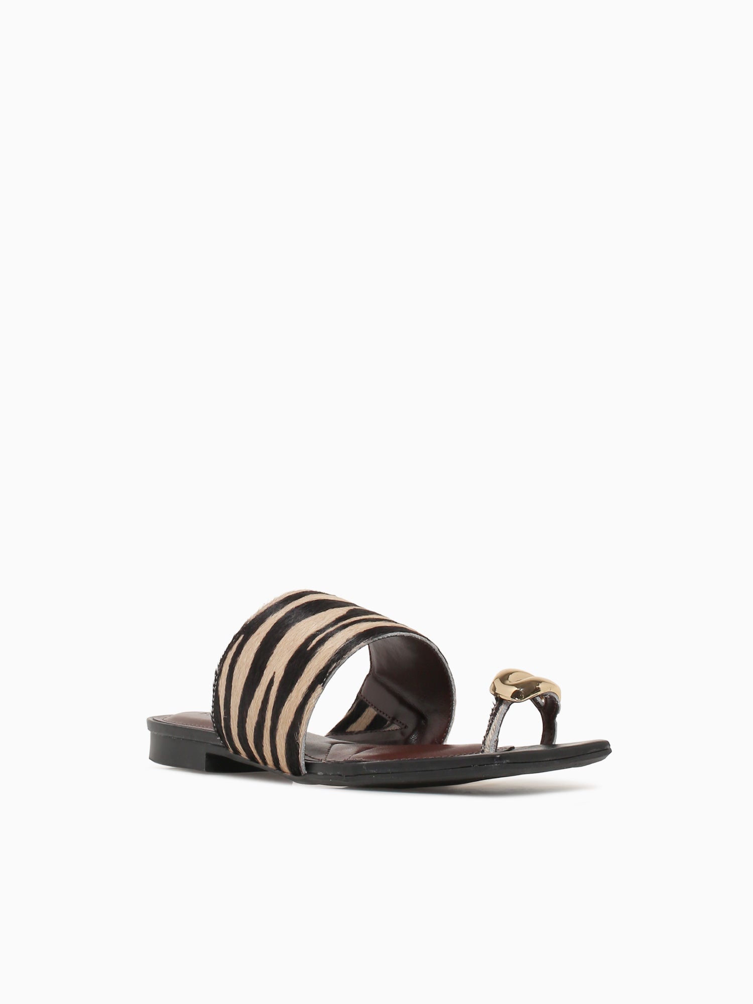 Merced Zebra Pony Hair Black White / 5 / M