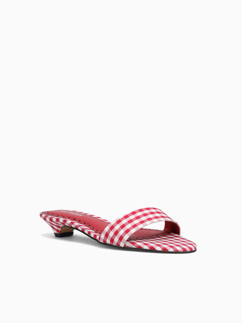 Berry Red Ginghan Fabric Red / 5 / M