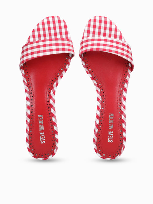 Berry Red Ginghan Fabric Red / 5 / M