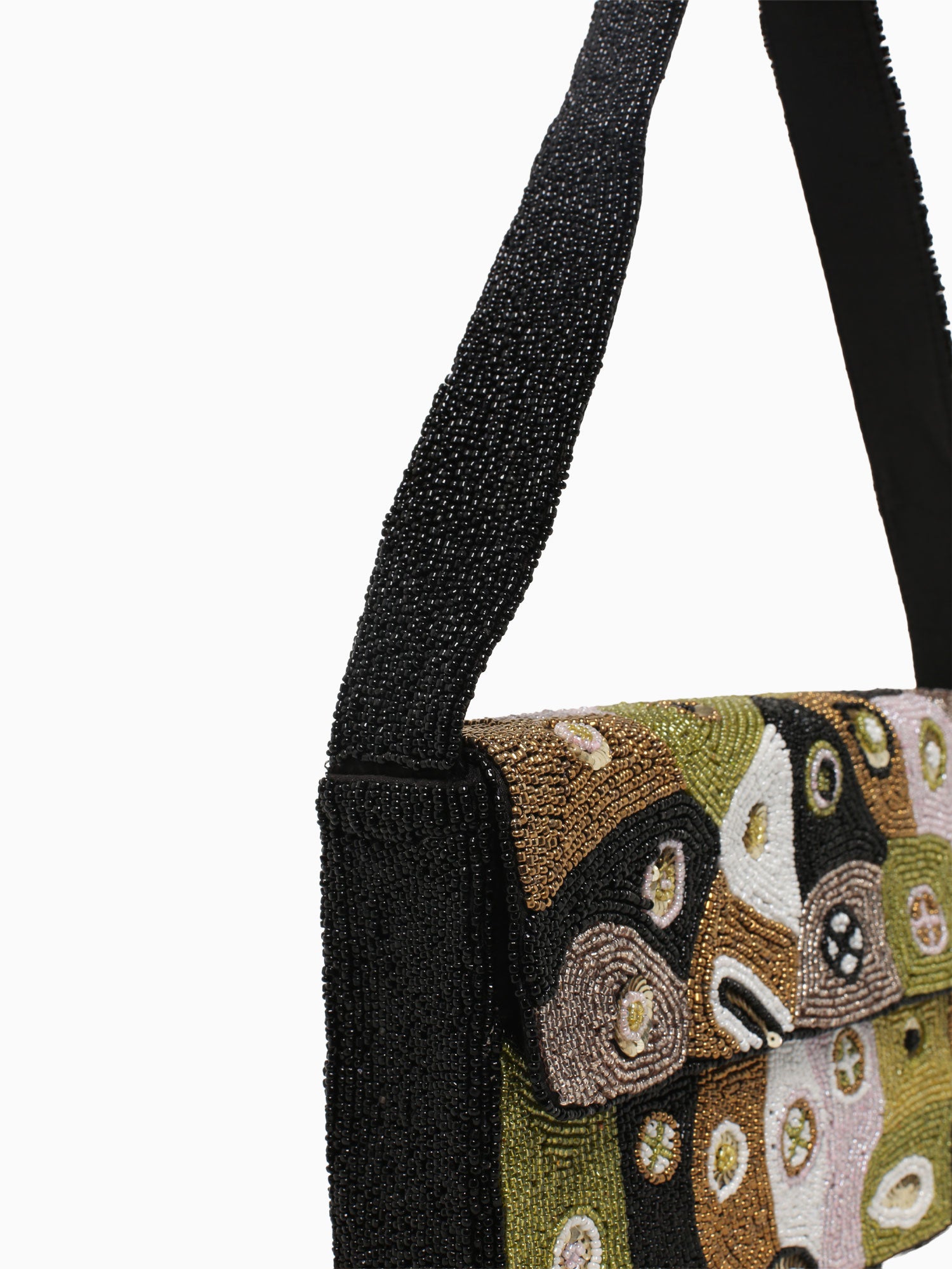 Art Deco Bead Shoulder Bag Multi Multi