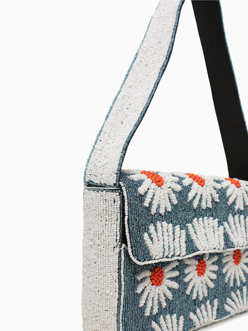 Daisy Bead Shoulder Bag Multi Multi