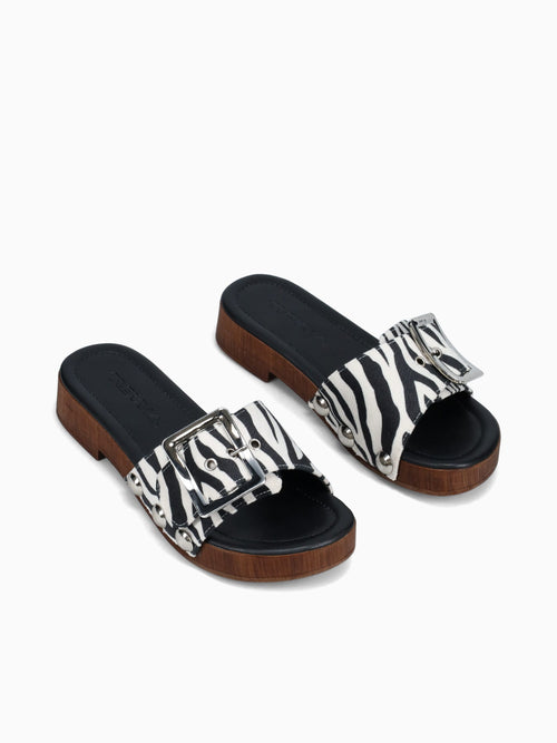 Finders Zebra Print Pelo Black White / 5 / M