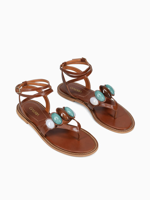 Aolani Capuccino Bulgari Leather Brown / 5 / M