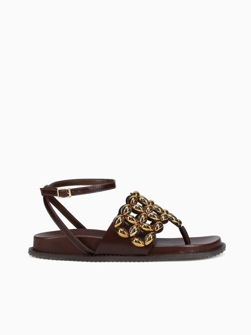 Kalea Cacau Bronze bulgari leather Brown / 5 / M
