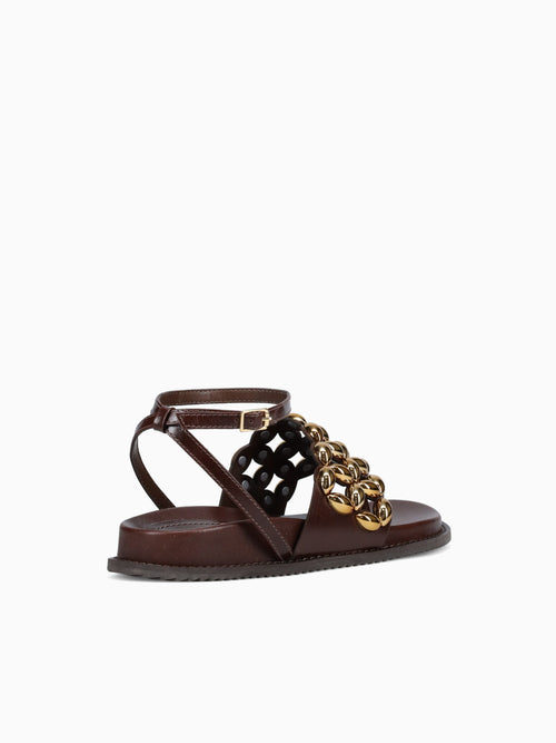 Kalea Cacau Bronze bulgari leather Brown / 5 / M