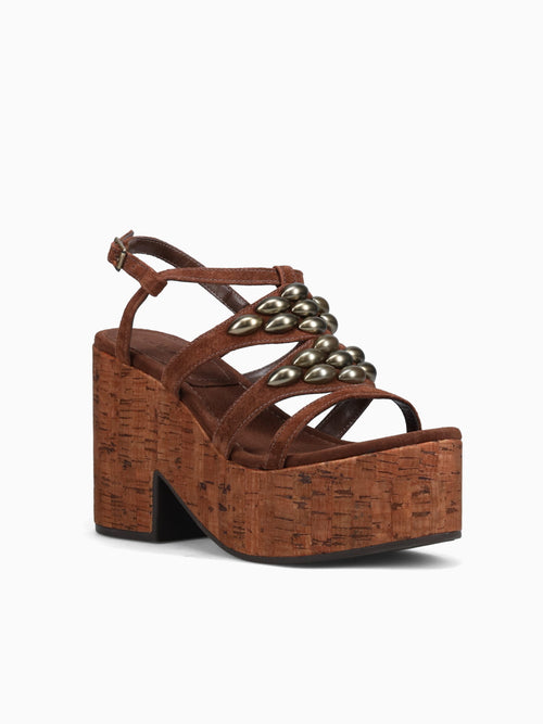 Malie Cacau Bronze suede leather Brown / 5 / M