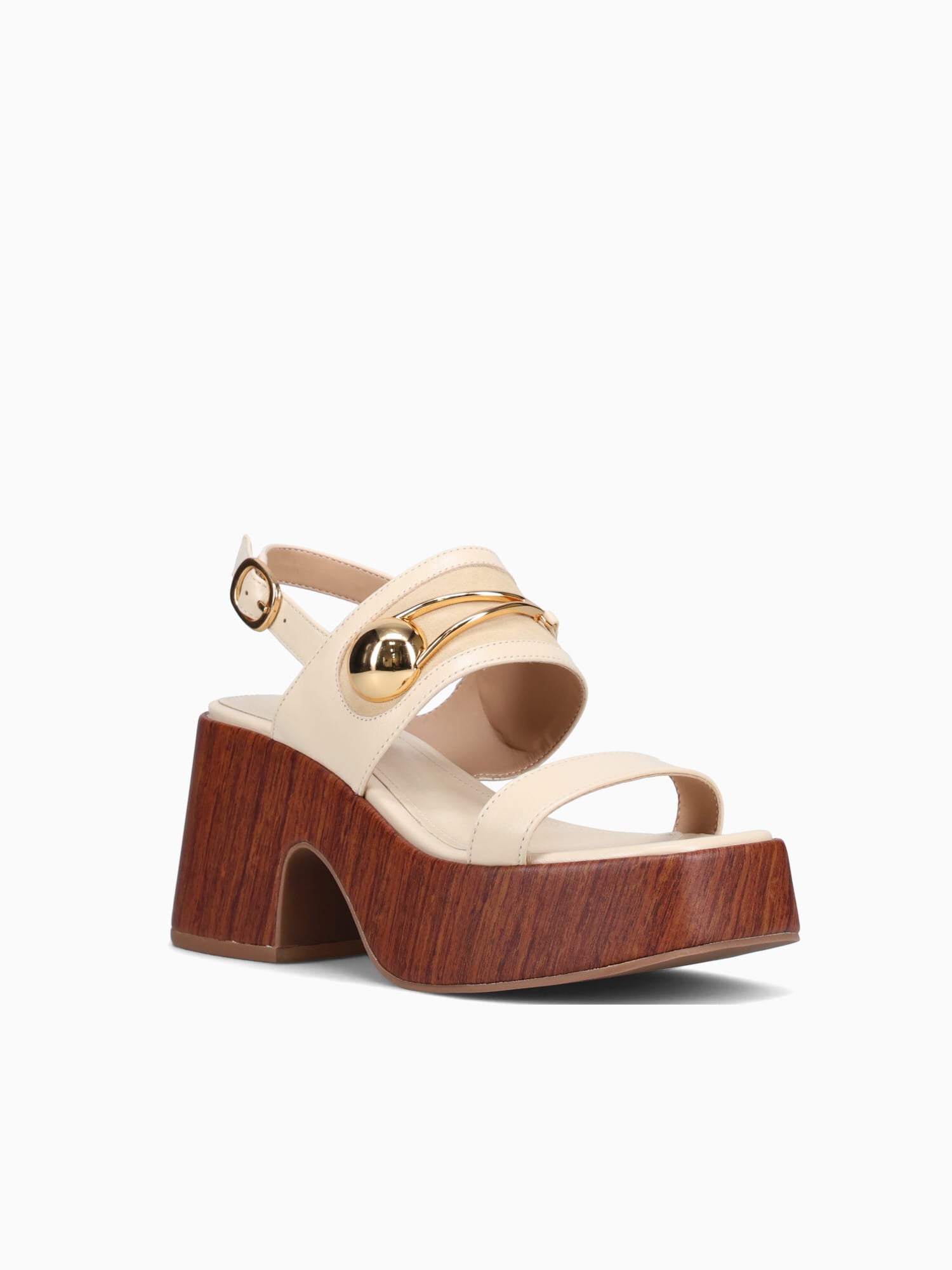 Ditza Egg Shell Leather Off White / 5 / M