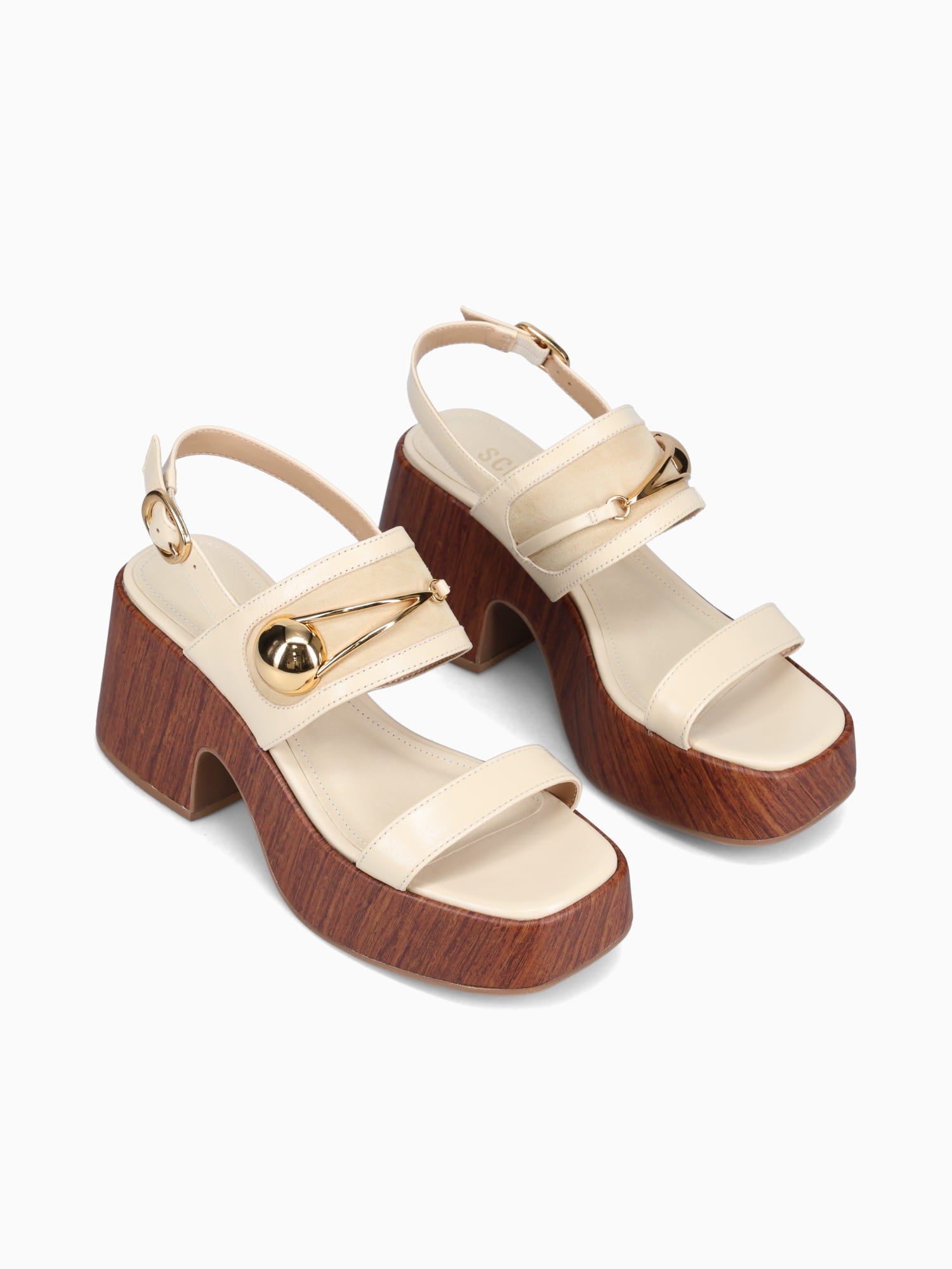 Ditza Egg Shell Leather Off White / 5 / M