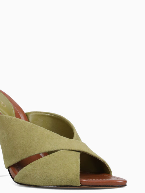 Chesah Soul Green Kid Suede Green / 5 / M