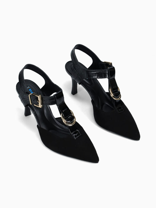 Ginnie Preto Kid Suede Black / 5 / M