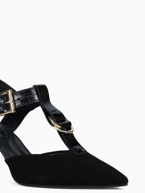 Ginnie Preto Kid Suede Black / 5 / M