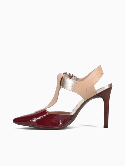 Ginger Dk Cherry Couro Verniz Dark Red / 5 / M