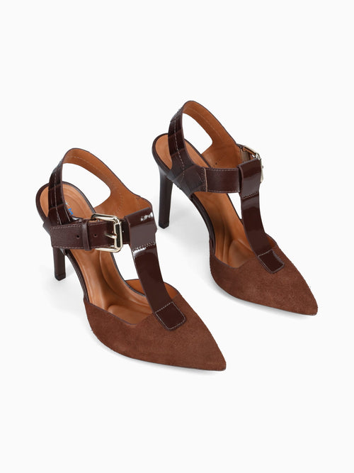 Ginger Brown Kid Suede Brown / 5 / M