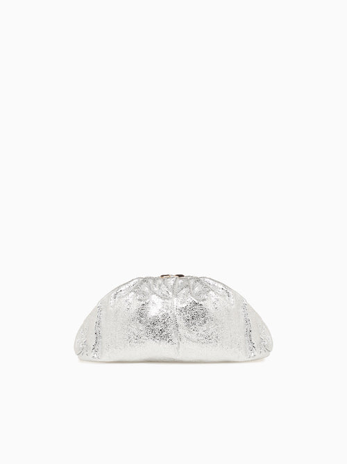 Ava Clutch Silver Silver
