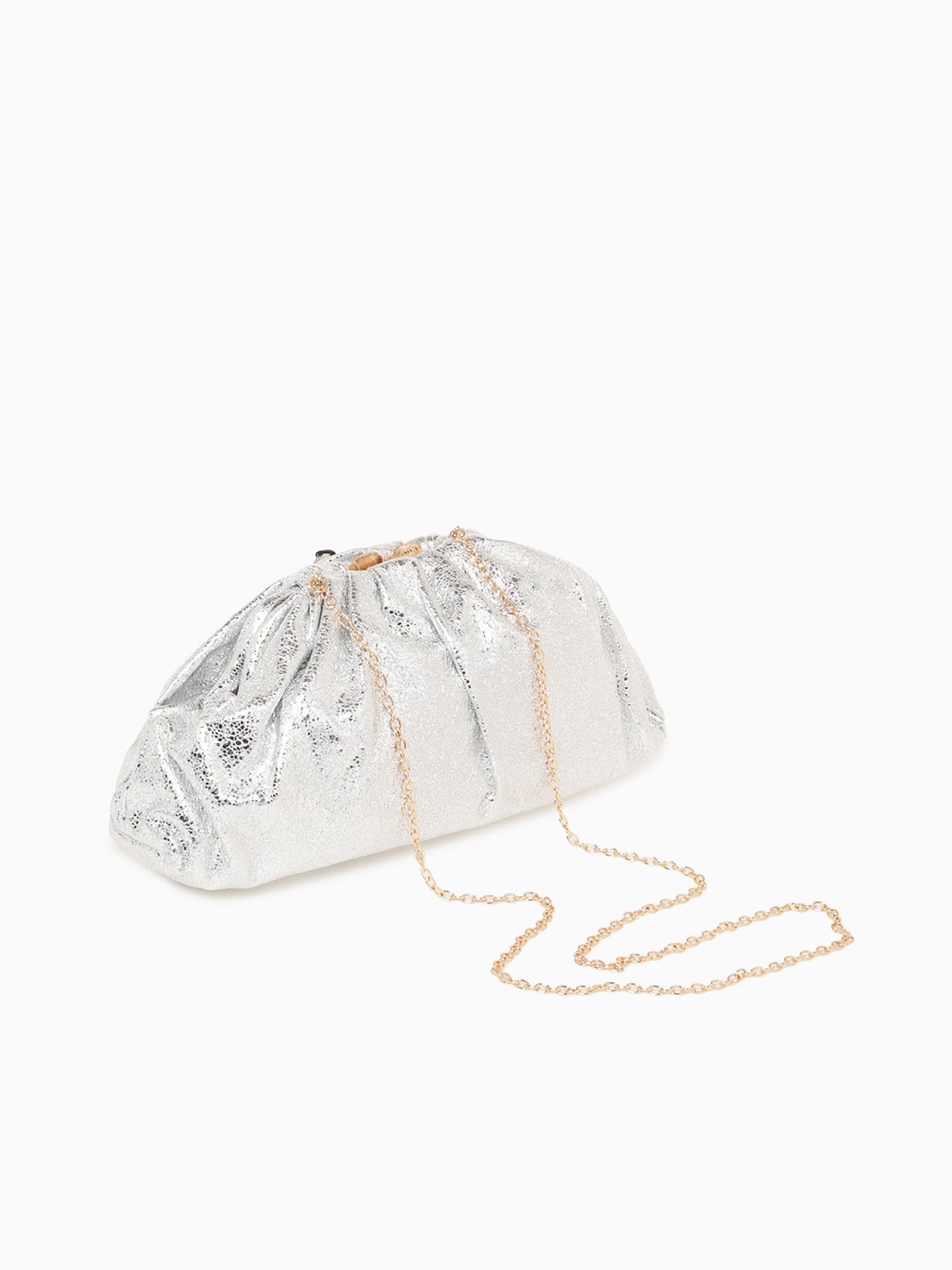 Ava Clutch Silver Silver