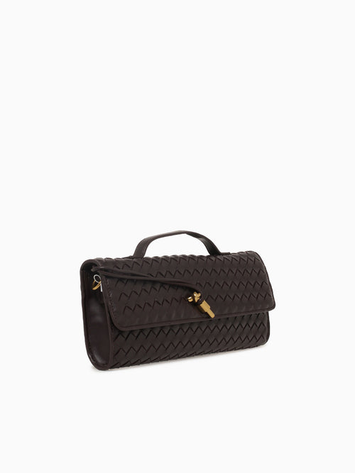 Amber Clutch Brown Brown