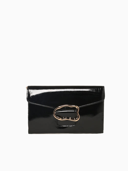 Tb Tatiana Clutch Black Pat Black