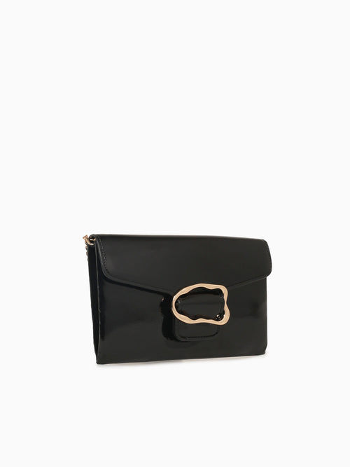Tb Tatiana Clutch Black Pat Black
