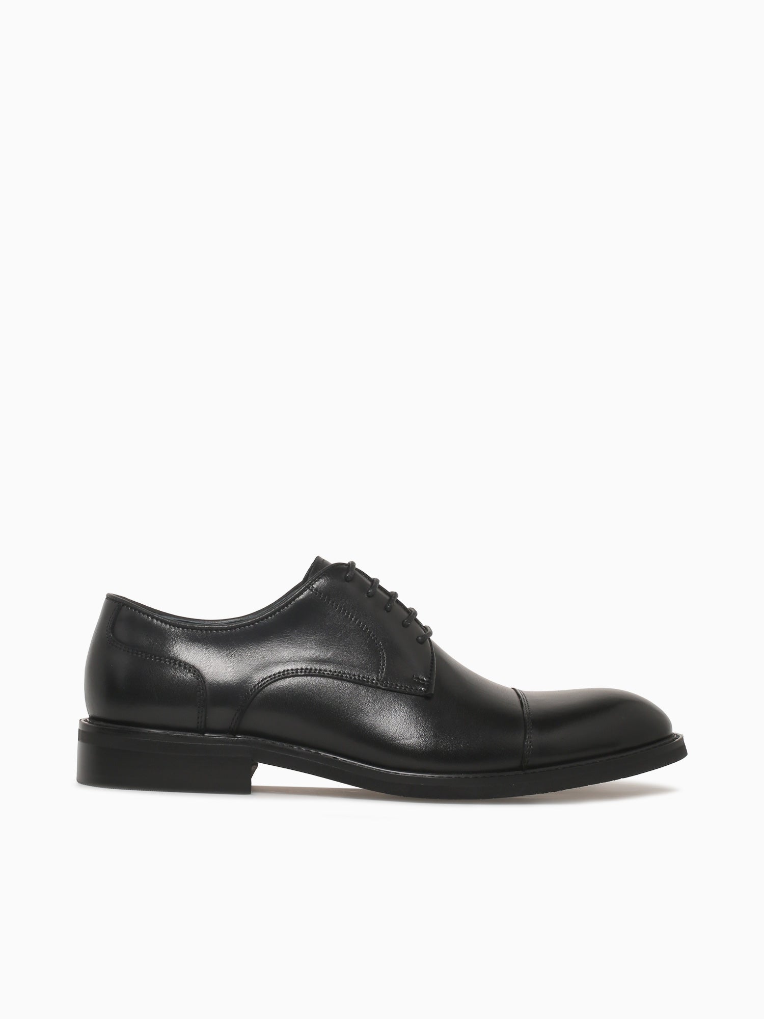 Criston Black Brushed Calf Leather Black / 7 / M