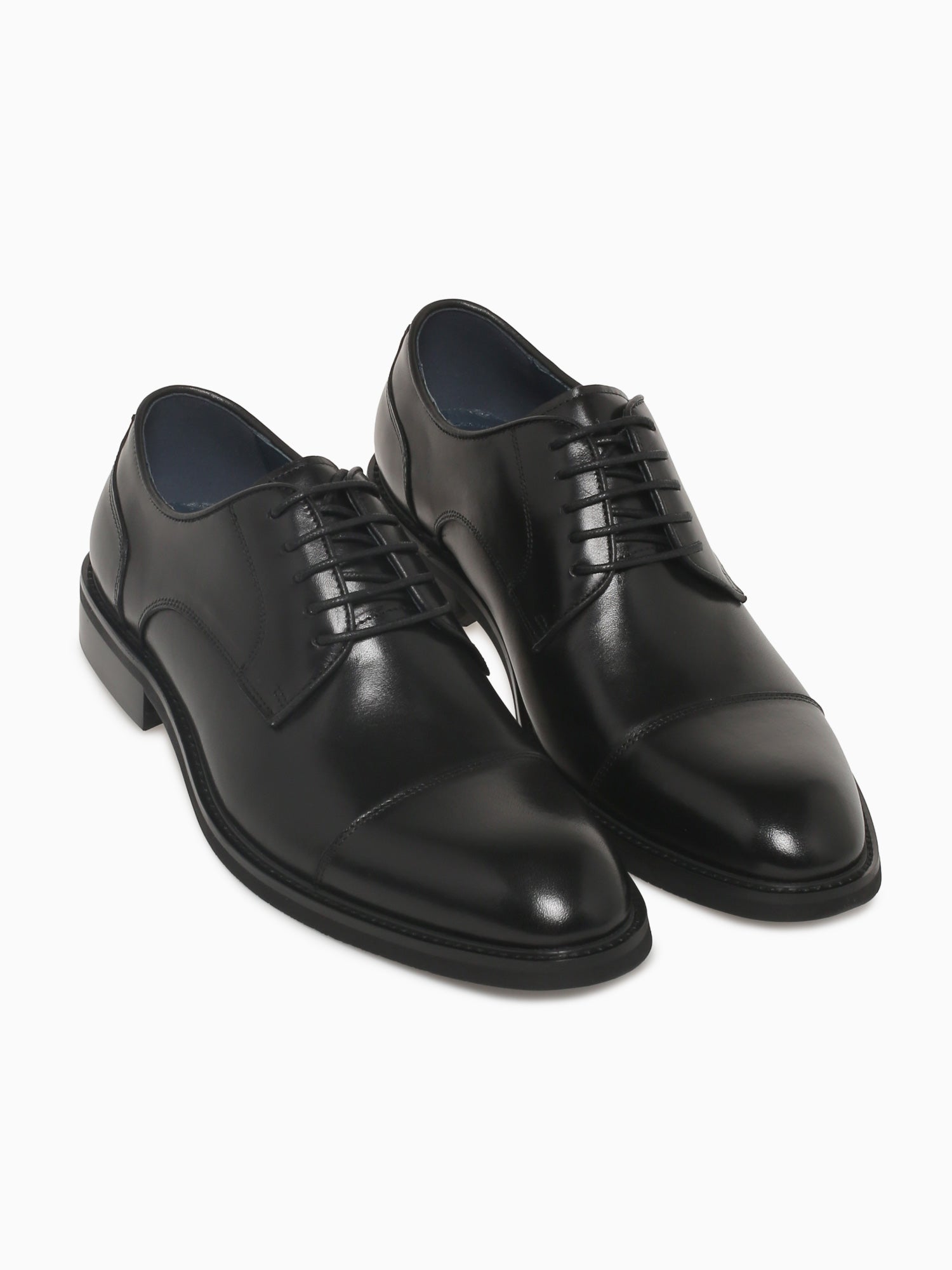 Criston Black Brushed Calf Leather Black / 7 / M