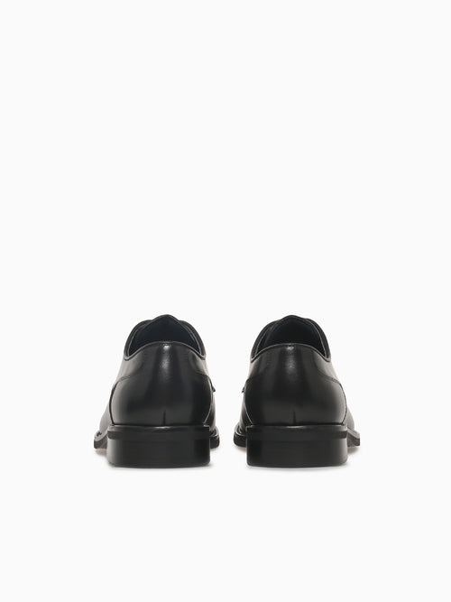 Criston Black Brushed Calf Leather Black / 7 / M