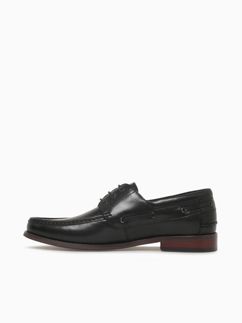Corlys Black Brushed Calf Leather Black / 7 / M