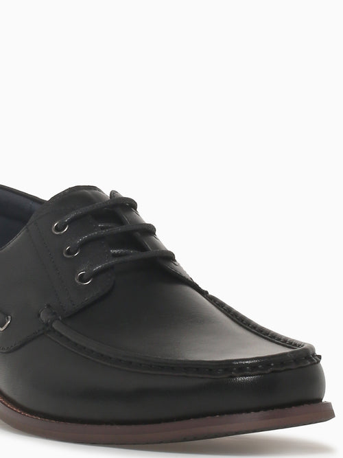 Corlys Black Brushed Calf Leather Black / 7 / M