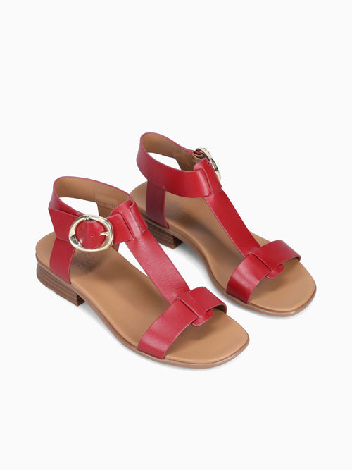 Brandy Red Leather Red / 5 / M