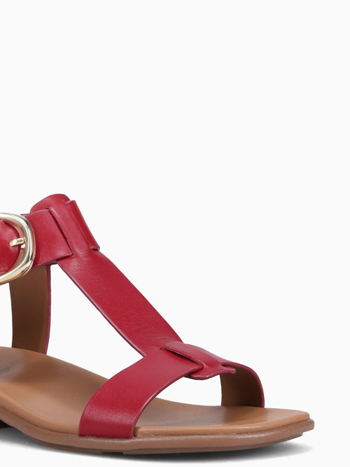 Brandy Red Leather Red / 5 / M