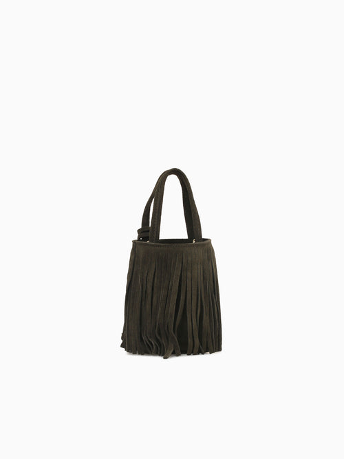 Mignon Fringe Olive Dark Green