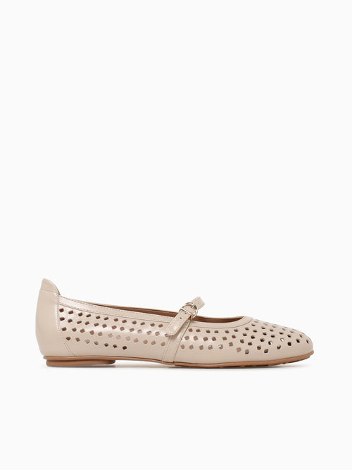 Ariaperf Ivory Mist Glossy Leather Off White / 5 / M
